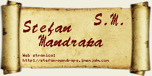 Stefan Mandrapa vizit kartica
